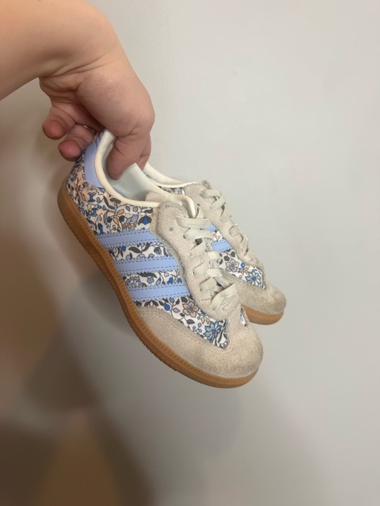 adidas Other - Adidas x Liberty of London Samba OG Girls Sneakers Blue Floral 12 Kids Preppy